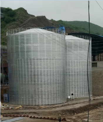 渝水粮食钢板仓的安装全过程不用热焊接