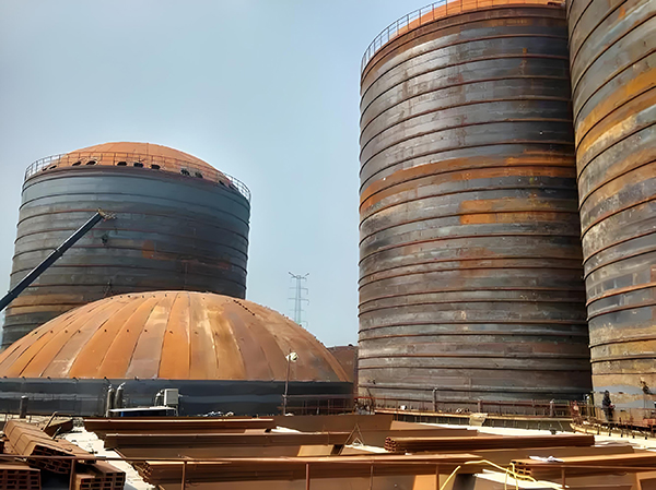 渝水焦粉钢板仓